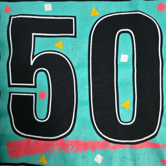 50‎ & Better Than Ever  Shirt Black XL Vintage Hanes 50/50 Single Stitch 1991 - Picture 4 of 8